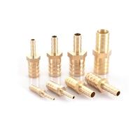 Brass Hose Barb Fitting, Barb Splicer Mender Hose Fittings, Brass Hoses Barbs Adapter Barbs Fittings for Air/Fuel/Water/Oil Hoses 8mm*5mm 10pcs