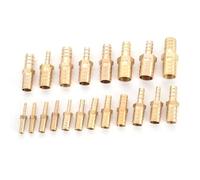 Brass Hose Barb Hex Union Fitting Water/Fuel/Air 8mm*4mm 10pcs(8mm*6mm,10pcs)