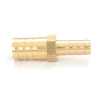 Brass Hose Barb Reducer Fitting Reducing Splicer Mender Union Adapter(12mm*8mm,10pcs)