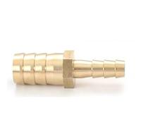 Brass Hose Barb Reducer Fitting Reducing Splicer Mender Union Adapter(14mm*8mm,5pcs)