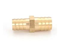 Brass Hose Barb Reducer Fitting Reducing Splicer Mender Union Adapter for Air Water Fuel Water/Fuel/air splicer Variable Diameter Connector with Barb 19mm*16mm 5pcs