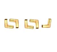 Brass Hose barbs, Barb splicers for Stainless Steel Pipe Clamps, air Hose Repair kit for Gas/Fuel/air L-Type Interface 16mm 5pcs