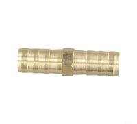 Brass Hose Coupling 8 mm Straight Connection for Fuel Line - Solid Connector Compressed Air Water Pipe Garden (10 mm)