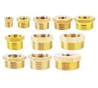 Brass Hose Fitting Hex Reducer Bushing Male to Female Coupler Connector Adapter Pipe Joint,1pcs(Model 9)