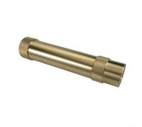Brass Hose Nozzle Equipped with Twist Adjustment Ring for Spray Variation and Secure Shut Off Functionality on 3/4 Inch Garden Hose Connections