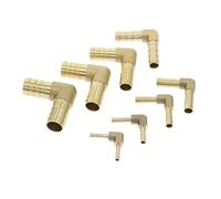 Brass Hose Pipe Fitting Coupling Elbow Equal Reducing Barb 4mm-16mm ID Copper Barbed Coupler Connector Adapter(OD 4mm to 8mm)