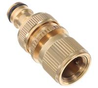 Brass Hose Quick Connect Fitting Golden 3/4 Inch Thread | Tool Free Installation, Anti Rust Finish, for Garden Sprayers, Pressure Washers, Home Car Washing