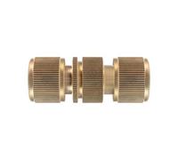 Brass Hose Quick Connector Set - Snap On Female Click Lock Fittings - 3/4 Inch BSP Female Thread Plus 3/4 BSP Male Thread - Garden Tap Hosepipe Irrigation Adapter - Hozelock Gardena Compatible
