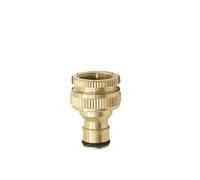 Brass Hose Quick Connector Water Stop Fitting Copper Thread Tap Coupling Garden Watering Gun Adapter(F)