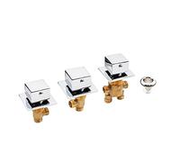 Brass Hot & Cold Water Faucet Valve Control Switch for Bathtub Shower Mixer Tap Set Bathroom Fixture