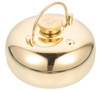 Brass Hot Water Bottle 0.8l Golden Water Kettle for Bed