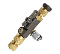Brass HVAC Core Removal Tool with View Window | Transparent sight glass, 20 vacuum rating, prevents core loss, visual verification, easy maintenance