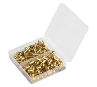 Brass Hydraulic Brake Hose Olive Insert Kit 60pcs | for premium brass material, high hardness, resistant to wear, stable performance, long for service life for brakes(for Sram)
