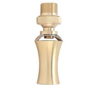 Brass Ice Tower Cedar Water Fountain Nozzle Spray Head Adjustable Pond Sprinkler Creates Beautiful Vertical Water Column with Injector Effect for Ponds and Fountains Brass Color (6 Minutes 25mm