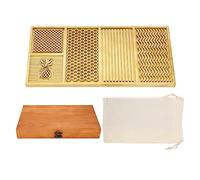 Brass Ice Tray Modern Craft Ice Molds for Whiskey Cocktails Beech Wood Box Packaging