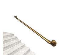 Brass il for Indoor & Outdoor Stairs - 16Ft Wall Support Kit Wrought Iron Balustrade Sturdy il Brackets Safety Grab Bar for Staircases.
