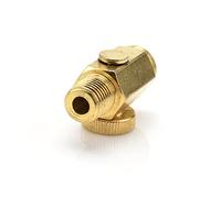 Brass in-Line Air Flow Regulator Valve, 1/4" NPT Fitting Air Pressure Compressor Control Tool for Air Paint Sprayers and Air Brushes