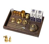 Brass Incense Making Kit - 18 Pcs Set, Incense Mold Tool, Suitable for Families & Companies