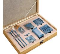 Brass Incense Powder Burner Kit,9-Piece Diy Backflow Tower Cone Mold Set,Home Fragrance Craft Gift， for Relaxation, Meditation, Yoga