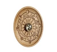 Brass Incenses Stick Holder Set Incenses Burners And Moon Pattern Wood Ashes Tray For Serenes Meditations Environment Wood Ashes Catchers Tray