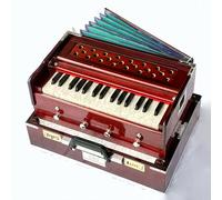 Brass India Portable Harmonium, 4 Stopper, Multi Fold Bellow, 2.5 Octave, Special Reeds