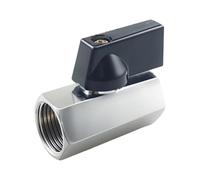 Brass Inline Shutoff Fitting Compact Threaded Control Part with Lever Handle for Low Pressure Air Water Oil Lines Manual Shutoff Inline Control Branch Line Utility Fitting Plumbing Repair Pneumatic