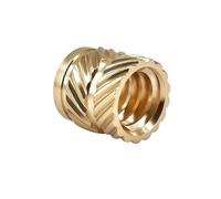 Brass Insert Nut 100-300pcs Brass Insert Heat Nut M3 Thread Heat Knurled Embed Double Twill Injection for3D Printer Board Double Twill Insert Nut(Length 7mm(200pcs),M3 (OD5mm))