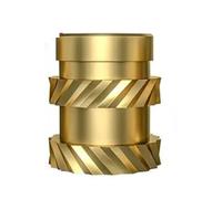 Brass Insert Nut 10Pcs M4 Brass Insert Nut Hot Melt Knurled Thread Heat Injection Molding Embedment Copper Nut Injection Nut For 3D Printer(L6mm (10Pcs),M4 X D6.5mm)