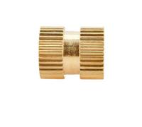 Brass Insert Nut Brass insert nut M1 M1.2 M1.4 M1.6 M2 M2.5 M3 M4 M5 M6 M8 M10(Length 3mm,M6 (OD8) 50pcs)