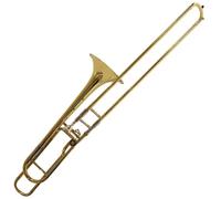 Brass Instrument Change Pitch Tenor Trombone B Flat To F Key Trombone With Case Trombone for Beginner