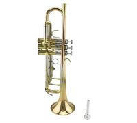 Brass Instrument Trumpet Popular Grade Cupronickel Turning Pipe Gold Brass Bell Bb Trumpet