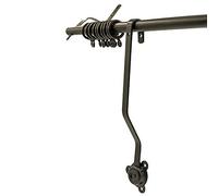 BRASS INTERIORS Rising Door Portiere Rod Durable And Strong (Black 42'' (106cm) Long) (PorRod1)