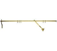 BRASS INTERIORS Rising Door Portiere Rod Durable And Strong (Brass Effect 42 (106cm)) (PorRod1)
