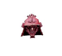 Brass Japanese Ghost King Samurai Helmet EDC Beads Pendant Jewelry Making Supplies,Personality DIY Outdoors Tools Paracord Beads Charm Lanyard Hand-Woven Accessories, M, Brass, No Gemstone