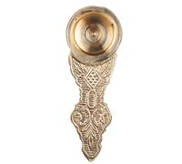 Brass Kapoor Arti Stand Holder Antique Gold Finish Embossed for Home Purifying Pooja Prayer Home Temple Mandir Office and Gifting(Kapoor Aarti)