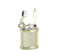 Brass Kerosene Lighter, Refillable Luxury Lighter with Side Pulley for Business Use, Perfect for Collection (Fuel Not Included)