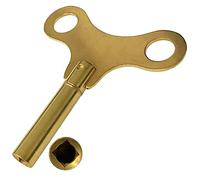 Brass Key 6mm (15) Winding Clock Key Winged Type Brass Keys Grandfather Winder Tool