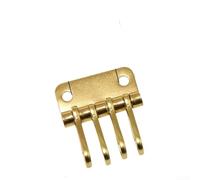 Brass Key Holder, 4/6 Slot, Leather Keychain DIY Craft Accessory with Rotating Buckle and Rivets for Handmade Purse Bag Custom Projects(A)