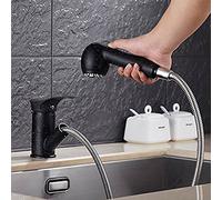 Brass Kitchen Bathroom Sink Mixer Tap Hot & Cold Water Faucet for Granite Sinks Copper Sand Mould Design with Stylish Black Star Dots Perfect for Vegetable Basin Use