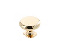 B2C Kitchen Cupboard Cabinet Door Drawer Round Knob Handle Lorena By Gtv Brass