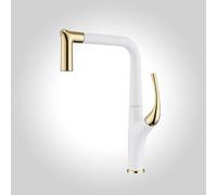 Brass Kitchen Faucet with Pull Down Sprayer Chrome Finish Modern Design Dual Function Easy Installation Durable Kitchen Sink Tap for Home and Commercial Use