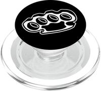 Brass Knuckles Blackwork Minimal PopSockets PopGrip for MagSafe