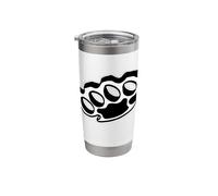 Brass Knuckles Blackwork Minimal Stainless Steel Insulated Tumbler