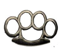 Brass Knuckles - Iron on Patches Adhesive Emblem Stickers Appliques, Size: 3.27 x 2.17 inches