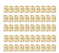 Brass Knurled Threaded Insert, Copper Heat Set Threaded Inserts M2 To M6 For 3D Printing Pack Of 20 50 Or 100 pieces(Twill Knurled(50Pcs),M3xL5xOD5)