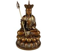 Brass Ksitigarbha Bodhisattva Leader Buddha Statue(10" H)