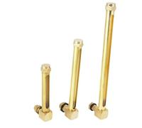 Brass L-Shape Oil Level Sight Glass Gauge Double Window for Lathe Industrial Machinery, 1pc(125mm M10x1.5mm)