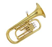 Brass Lacquer Gold Three Stand Key Euphonium B Flat Horn Professional Playing Brass Instrument Euphonium Kit