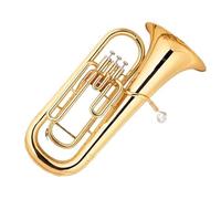 Brass Lacquer Gold Three Stand Key Euphonium Instrument B Flat Holding Horn With Mouthpiece Euphonium Kit