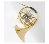 Brass Lacquer Gold Tube Body B Flat/F French Horn 4 Key Double Row French Horn Western Wind Instrument French Horn kit